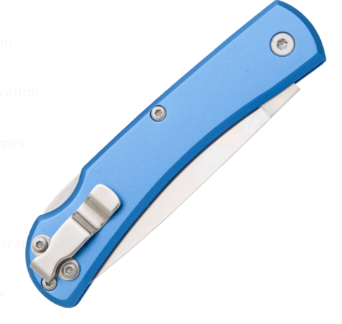 Bear & Son 3 5/8" Locking Farmhand W/ Clip Blue Aluminum Handle (137)
