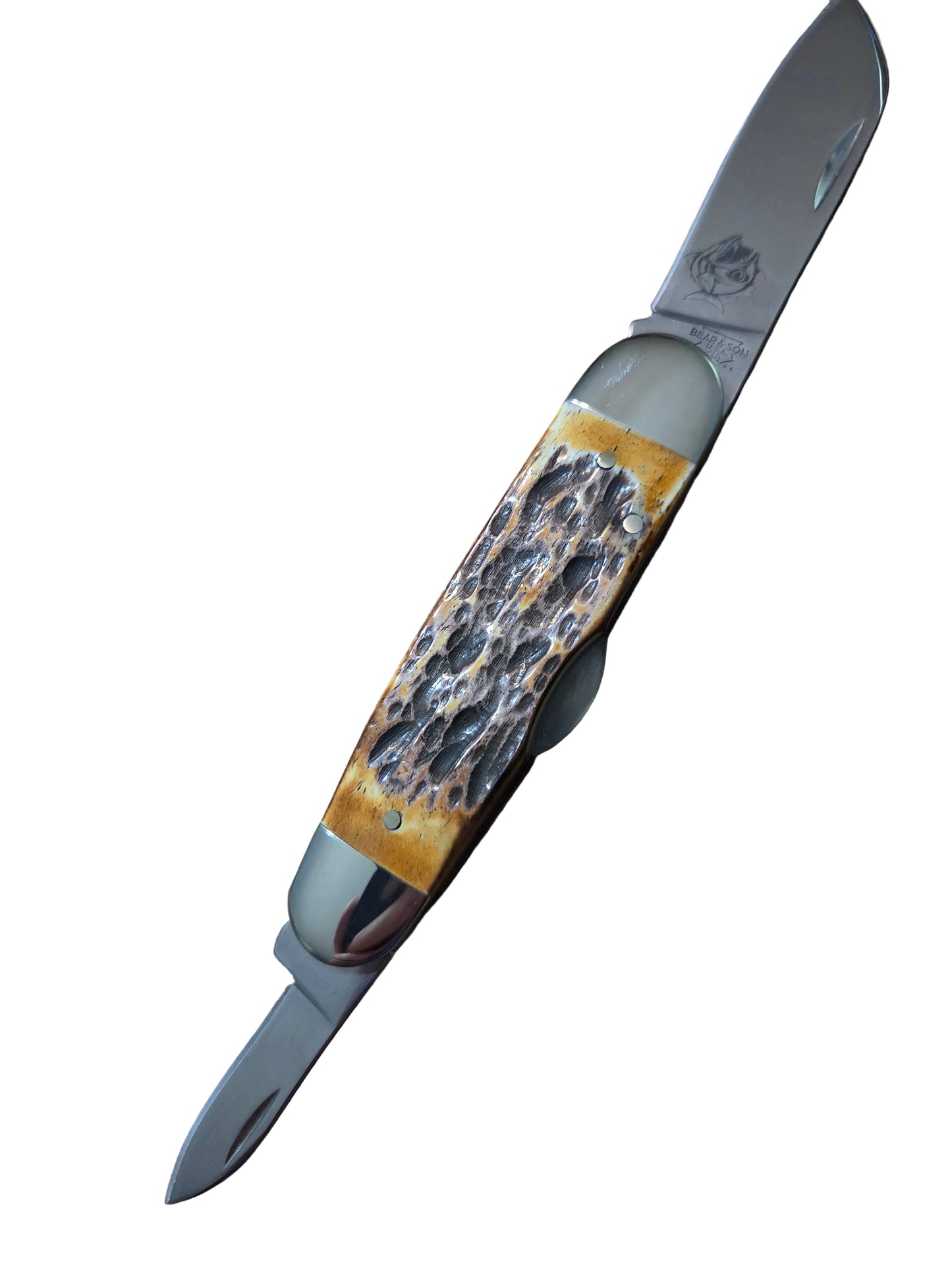 Genuine India Stag Bone 4" Piranha