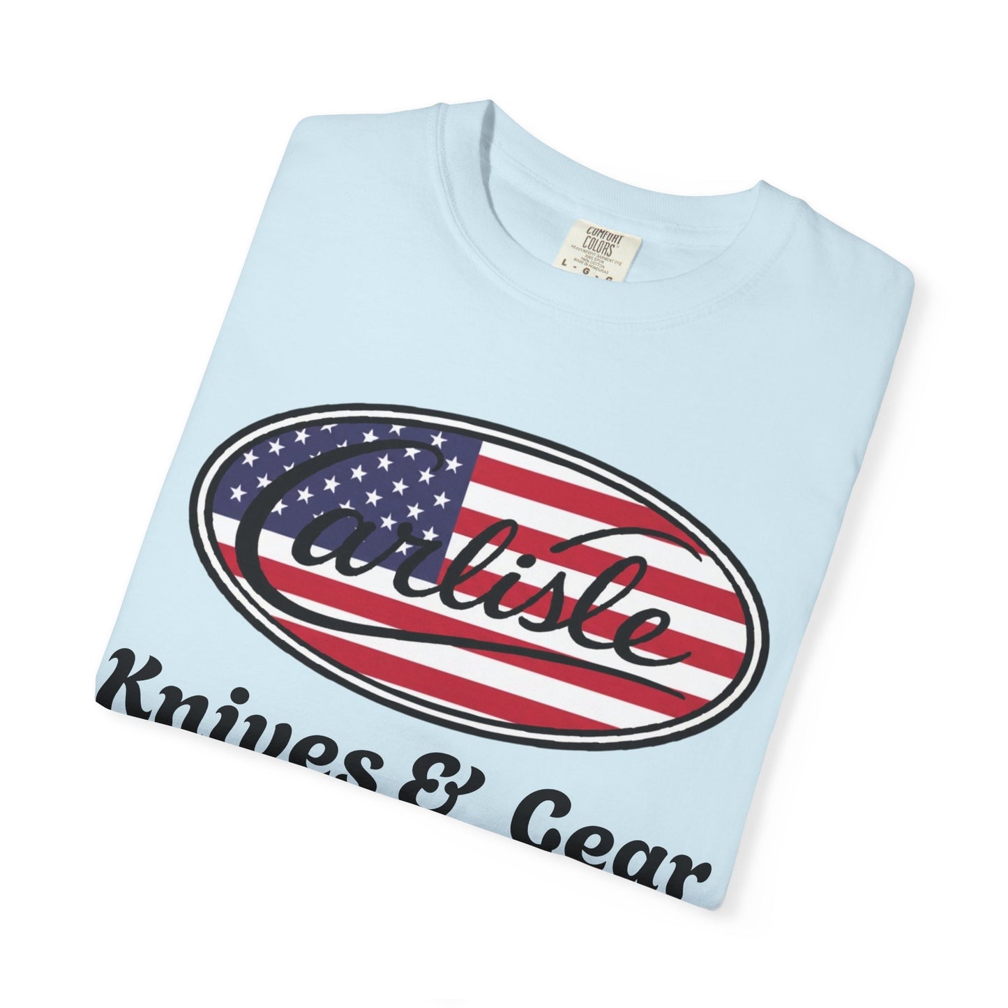Knife Shop T-Shirt — Carlisle Knives & Gear American Flag Logo
