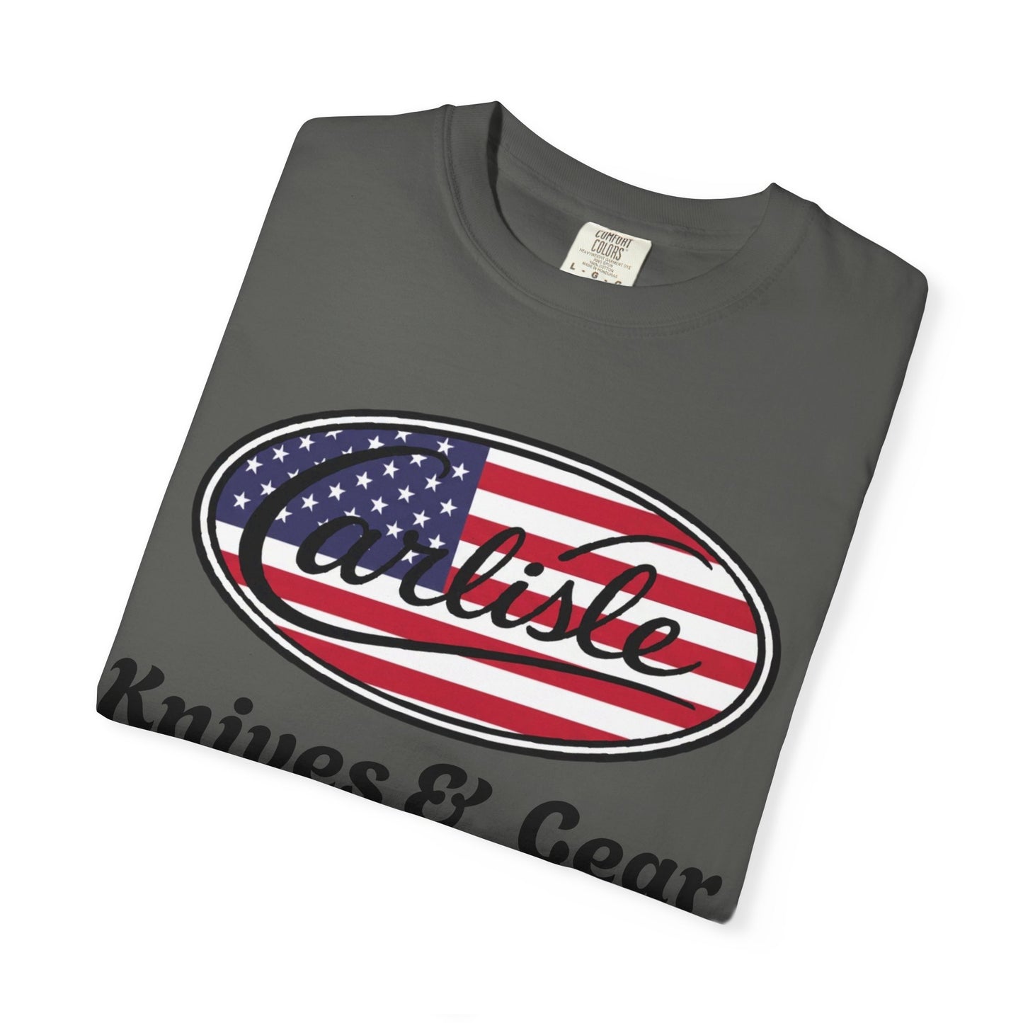 Knife Shop T-Shirt — Carlisle Knives & Gear American Flag Logo