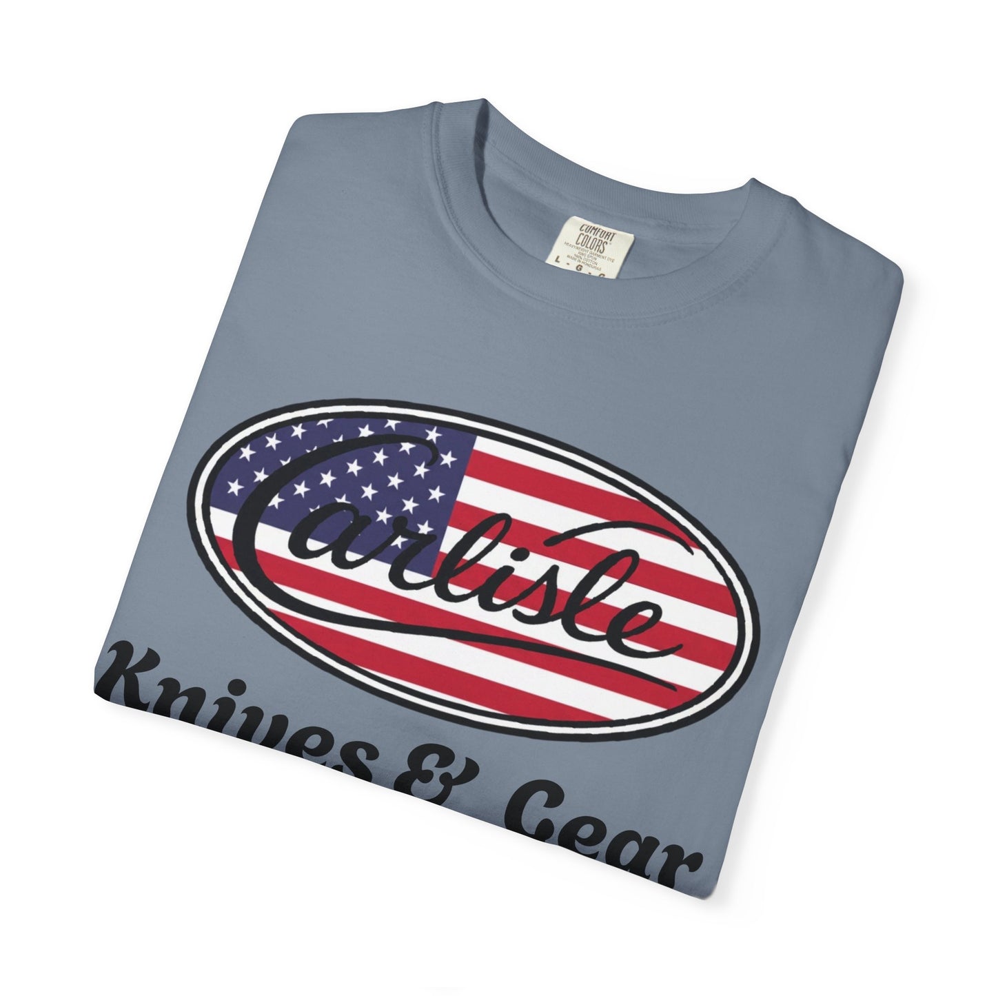Knife Shop T-Shirt — Carlisle Knives & Gear American Flag Logo