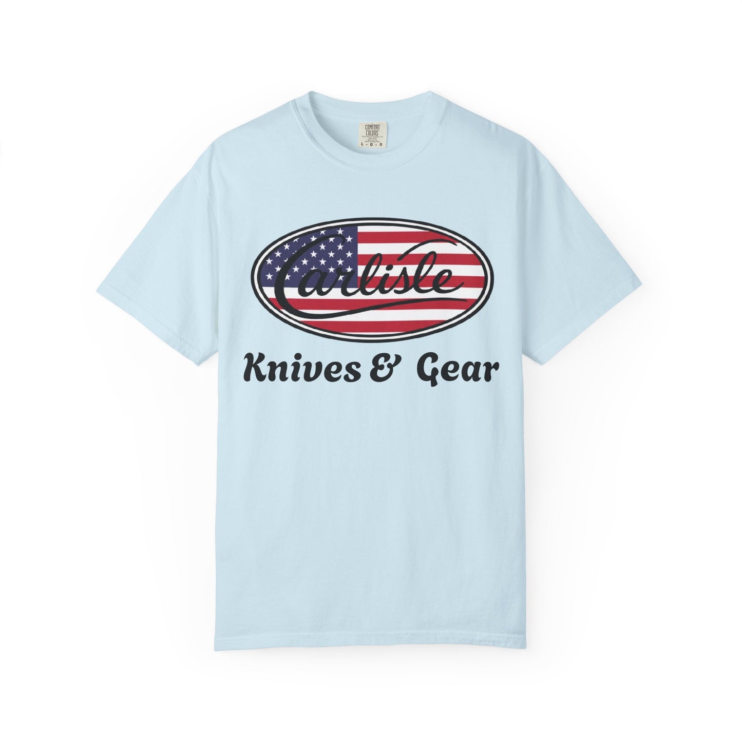Knife Shop T-Shirt — Carlisle Knives & Gear American Flag Logo