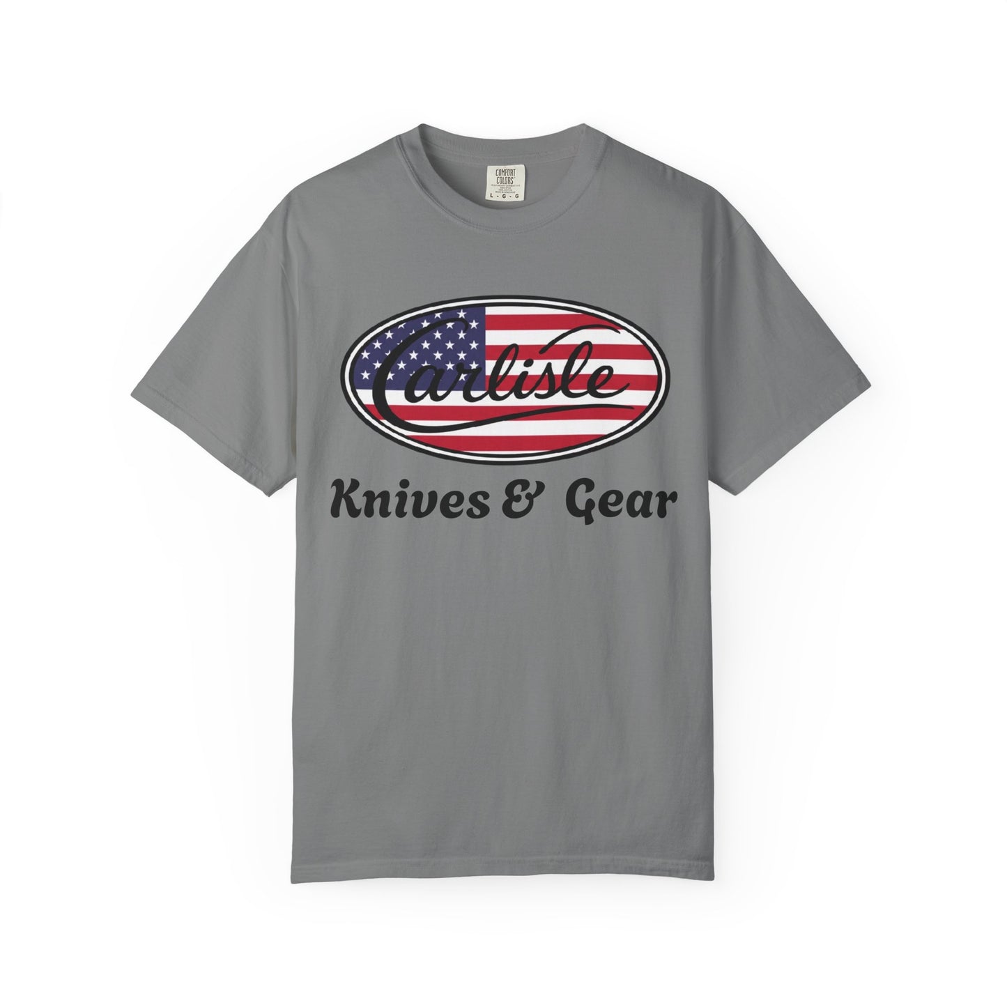 Knife Shop T-Shirt — Carlisle Knives & Gear American Flag Logo