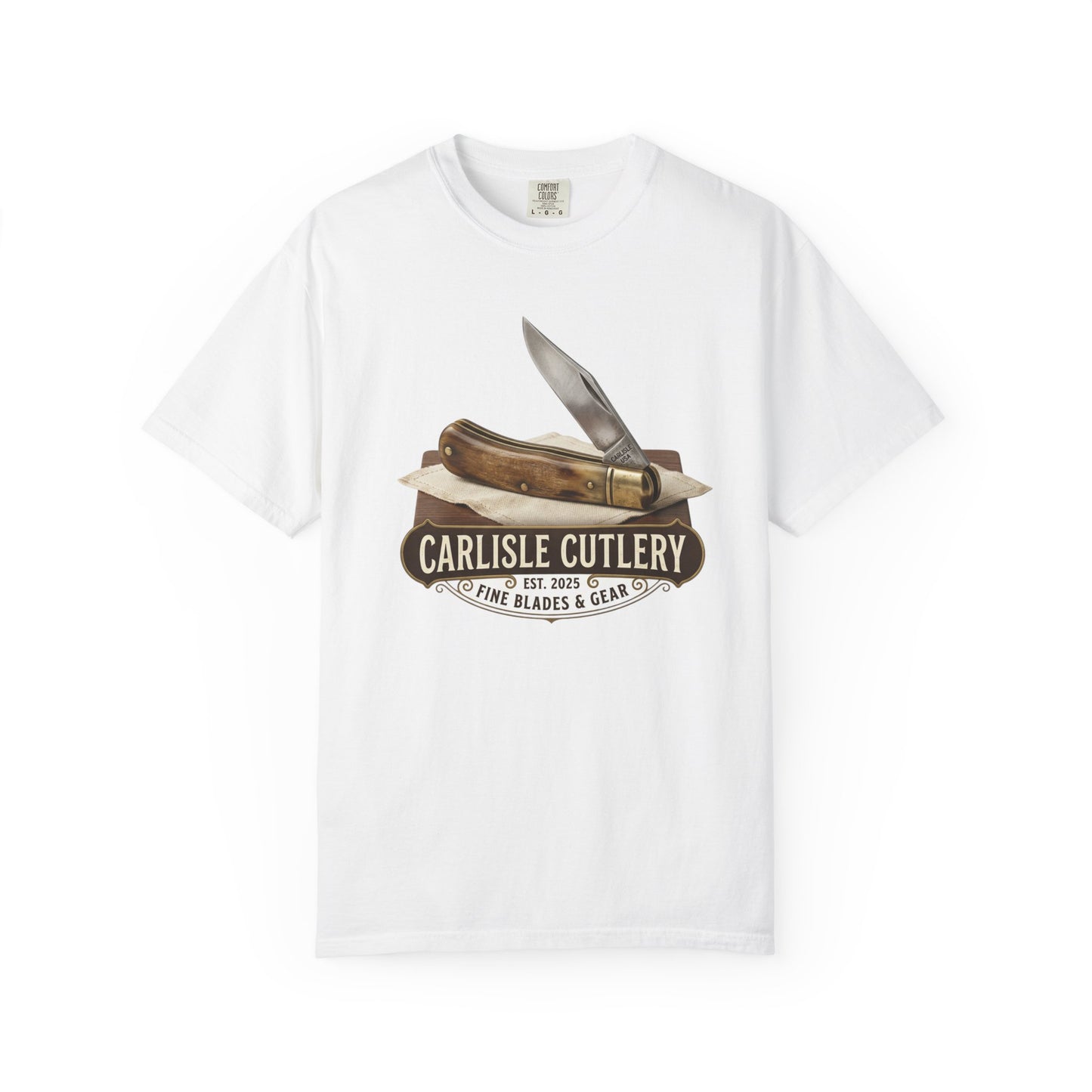 Carlisle Cutlery Pocket Knife T-Shirt — Vintage Blade & Gear Logo