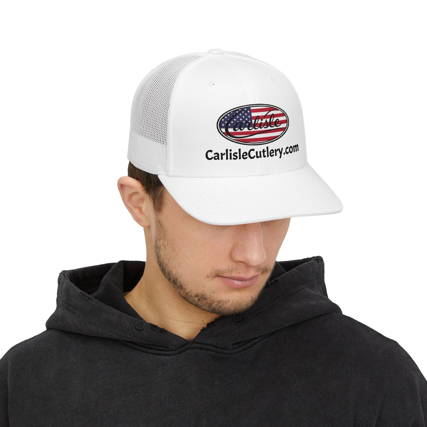 Patriotic CarlisleCutlery.com Snapback Trucker Cap