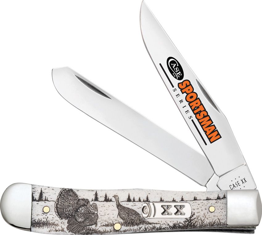 Case Sportsman Series Turkey Natural Bone Smooth Trapper CA81221
