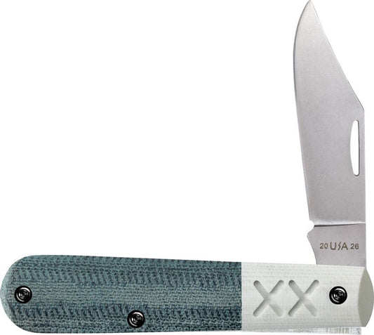 Case Crossroads Blue Denim  Barlow Cut of The Month S35VN Steel CA10875