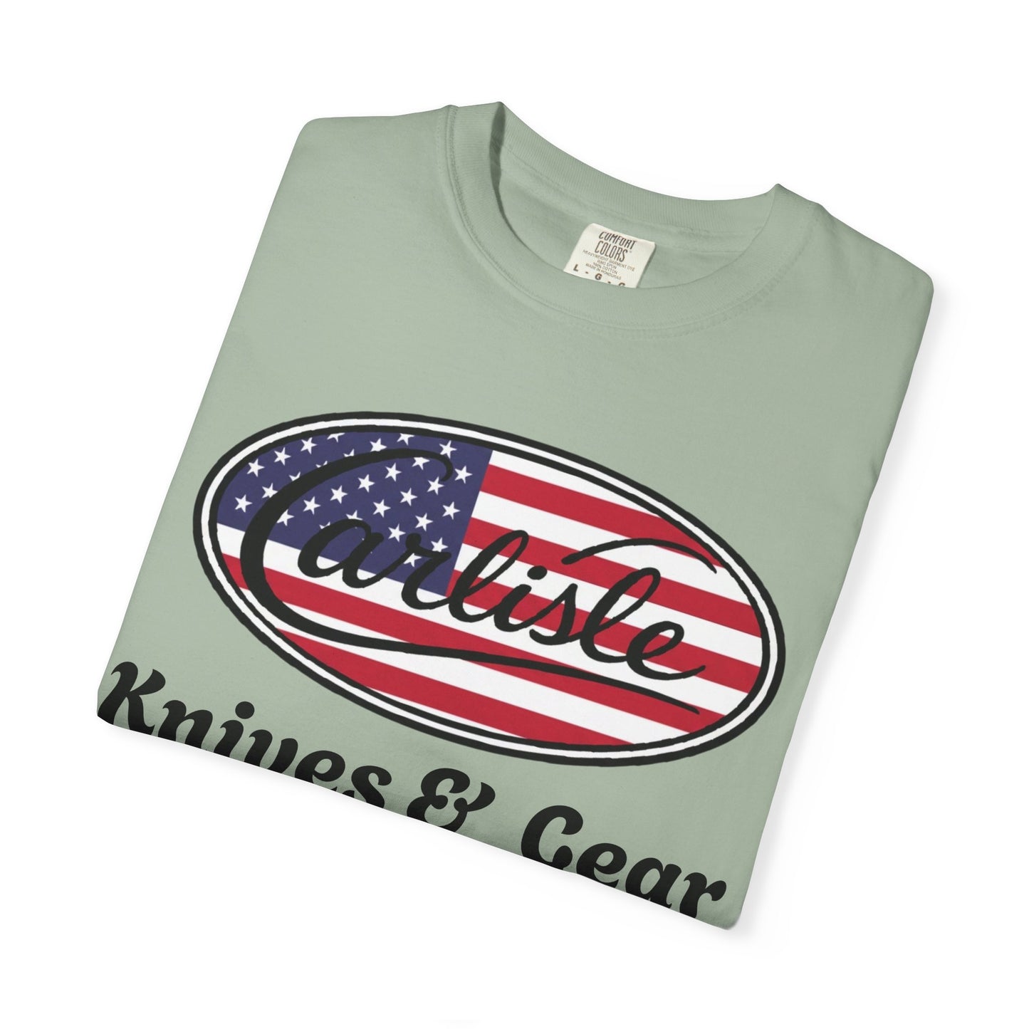Knife Shop T-Shirt — Carlisle Knives & Gear American Flag Logo