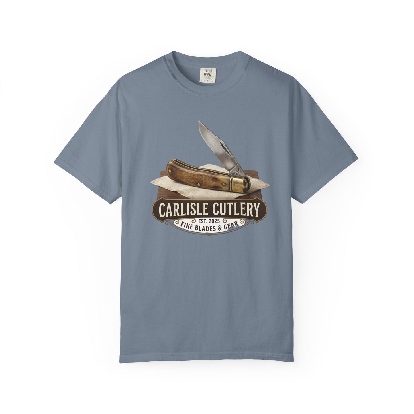Carlisle Cutlery Pocket Knife T-Shirt — Vintage Blade & Gear Logo