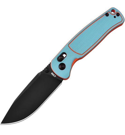 CJRB Shale Crossbar Lock Blue and Orange G10 (J1943BBO)