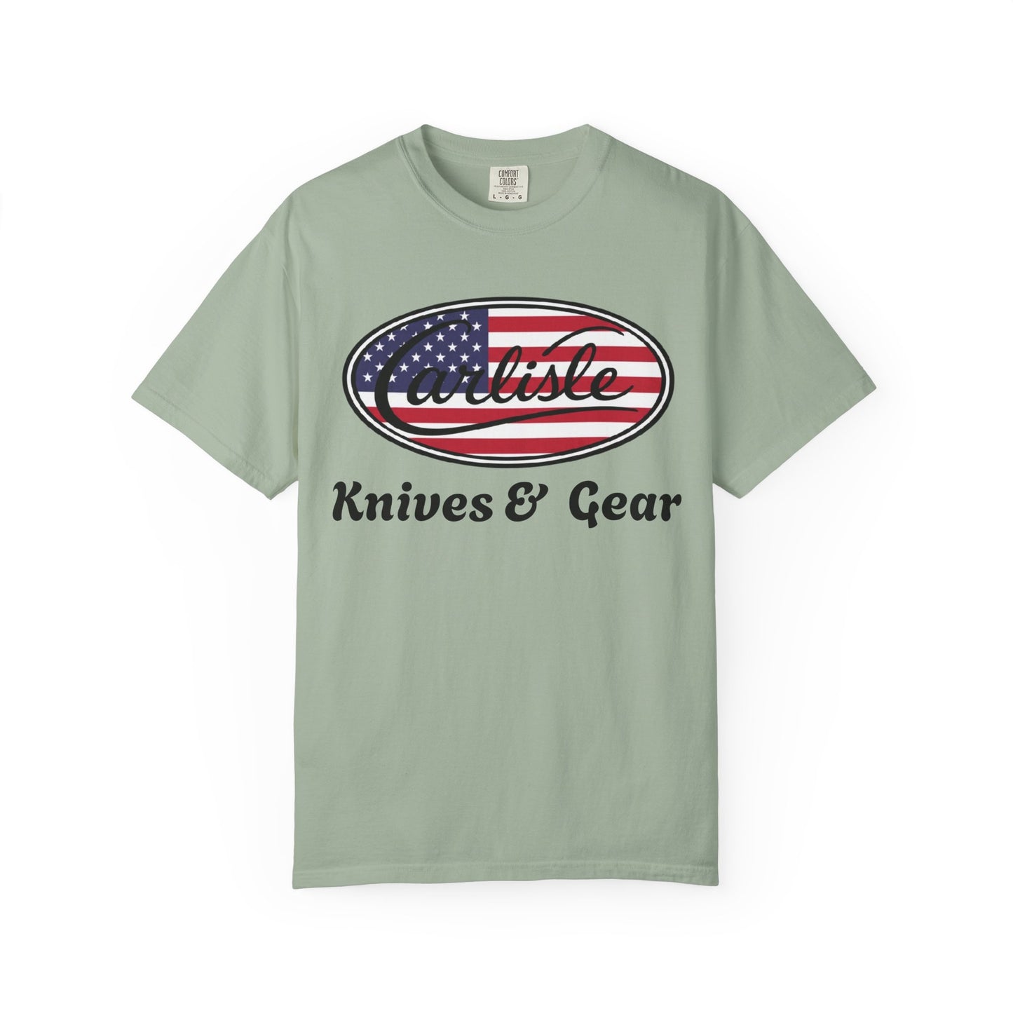 Knife Shop T-Shirt — Carlisle Knives & Gear American Flag Logo
