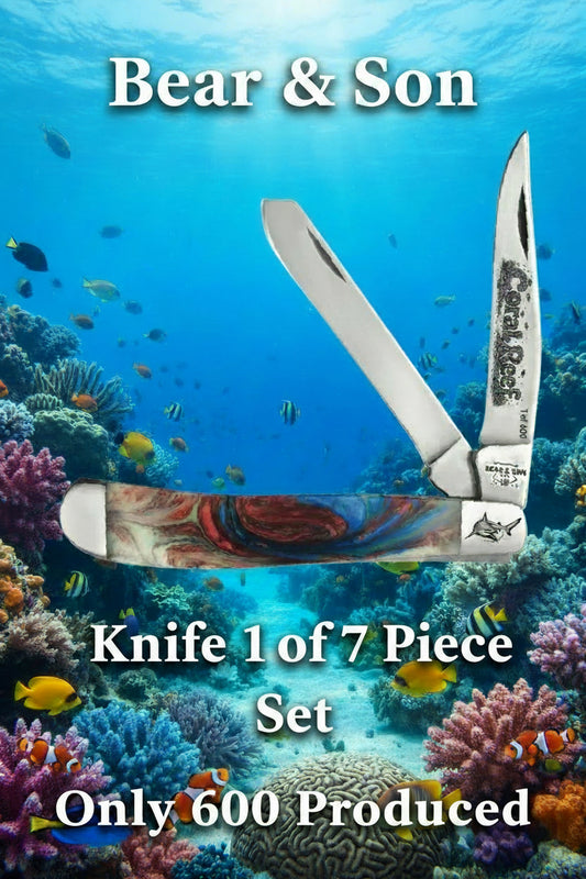Pre Order!!!  Bear and Son 2 Blade Slimline Coral Reef Trapper