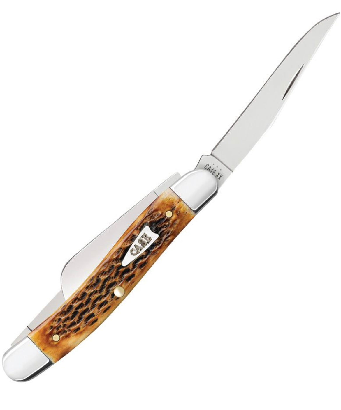 Case 6318 Pattern Burnt Amber Bone Medium Stockman