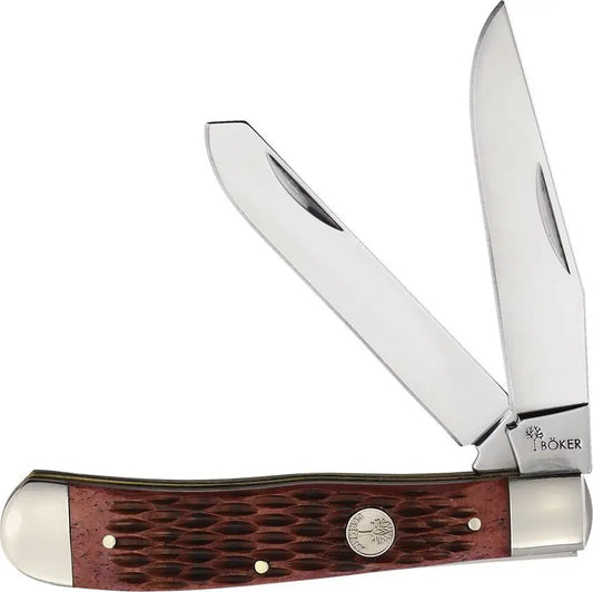 Boker Tree Brand Brown Jig Bone Carbon Steel Trapper (BO110881)